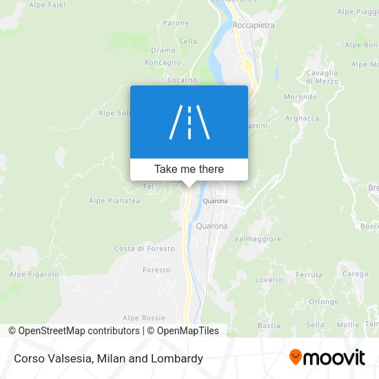 Corso Valsesia map