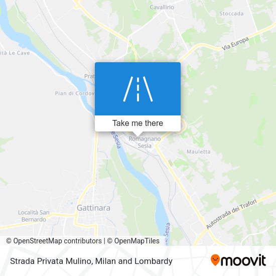 Strada Privata Mulino map