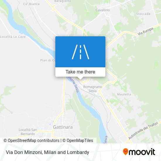 Via Don Minzoni map