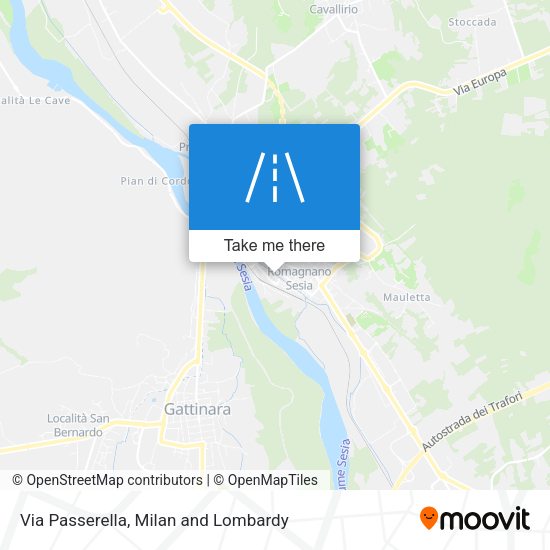 Via Passerella map