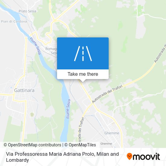 Via Professoressa Maria Adriana Prolo map