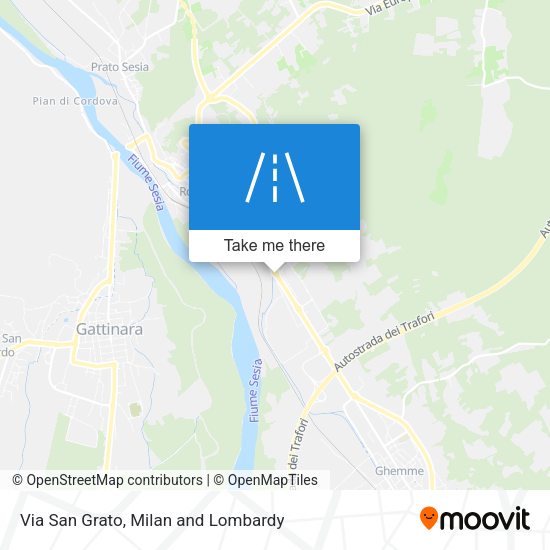 Via San Grato map
