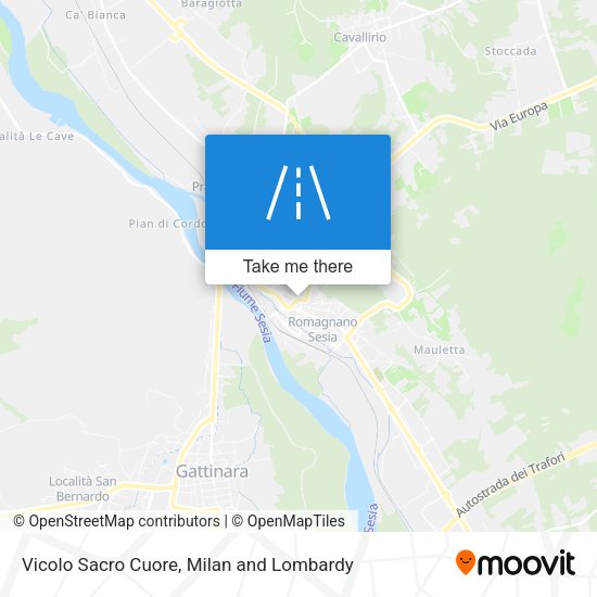 Vicolo Sacro Cuore map