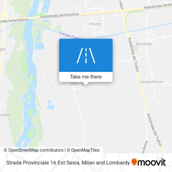 Strada Provinciale 16 Est Sesia map