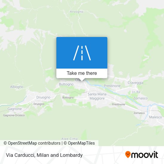 Via Carducci map