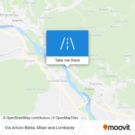 Via Arturo Biella map