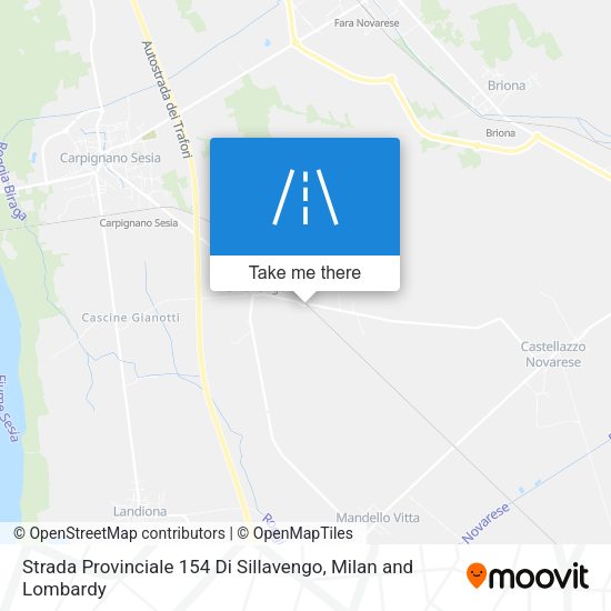 Strada Provinciale 154 Di Sillavengo map