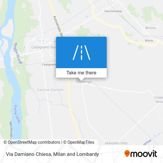 Via Damiano Chiesa map