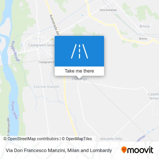 Via Don Francesco Manzini map