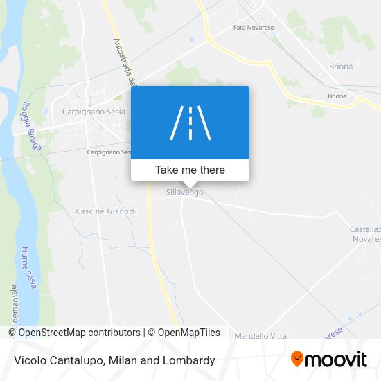 Vicolo Cantalupo map