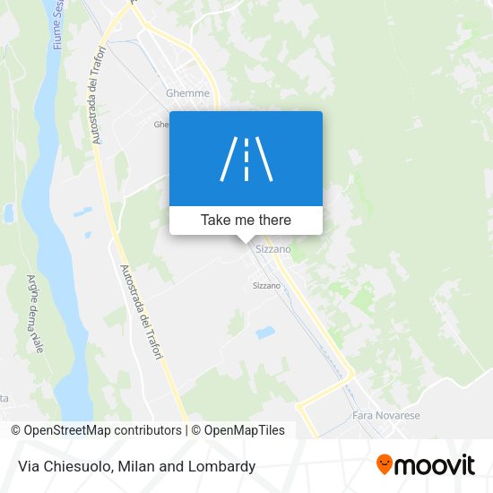 Via Chiesuolo map