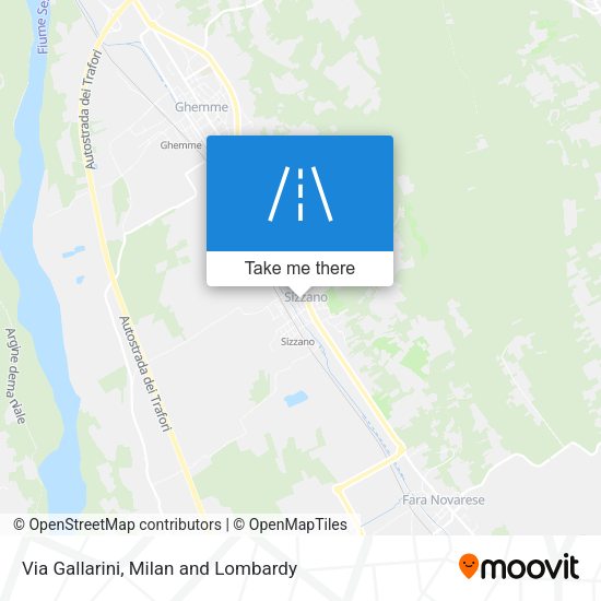 Via Gallarini map