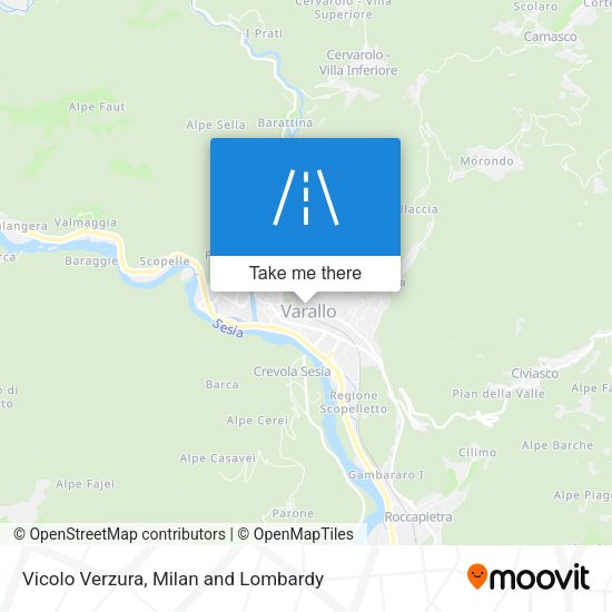 Vicolo Verzura map