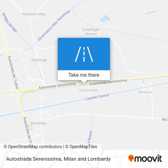 Autostrada Serenissima map