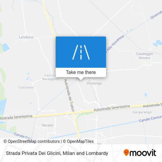 Strada Privata Dei Glicini map