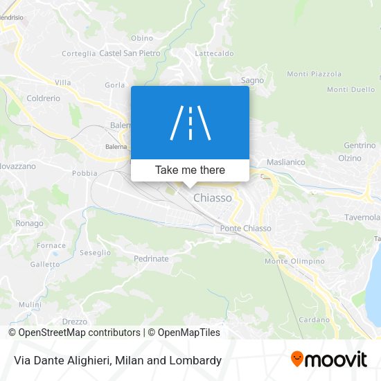 Via Dante Alighieri map