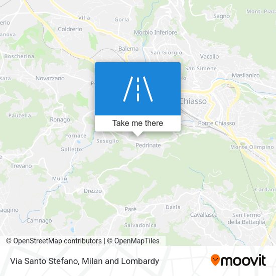 Via Santo Stefano map