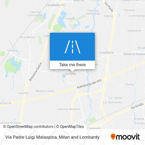 Via Padre Luigi Malaspina map
