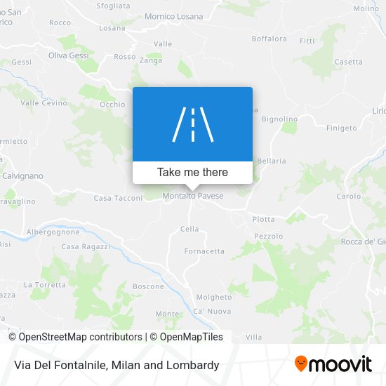 Via Del Fontalnile map