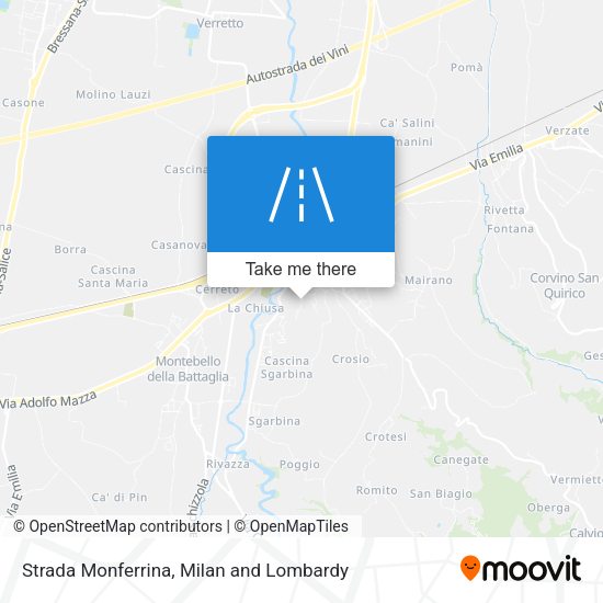 Strada Monferrina map