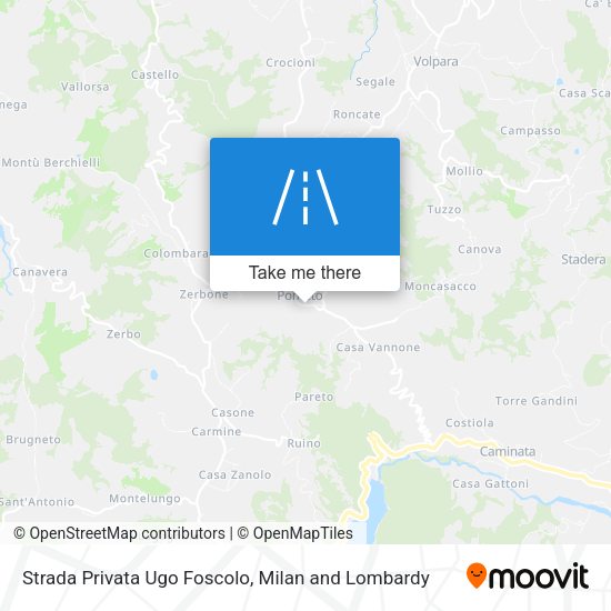 Strada Privata Ugo Foscolo map