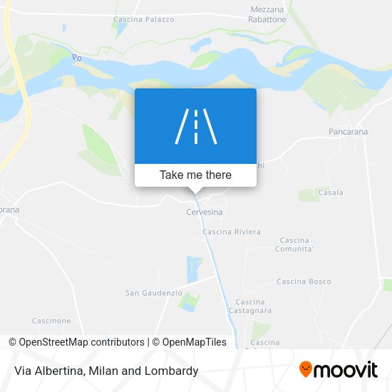 Via Albertina map
