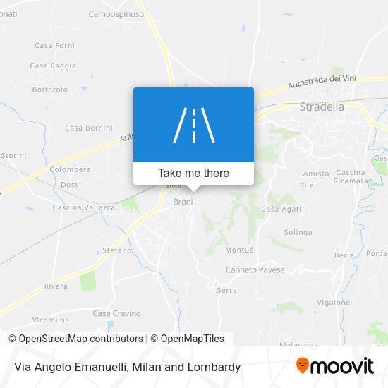 Via Angelo Emanuelli map