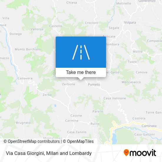 Via Casa Giorgini map