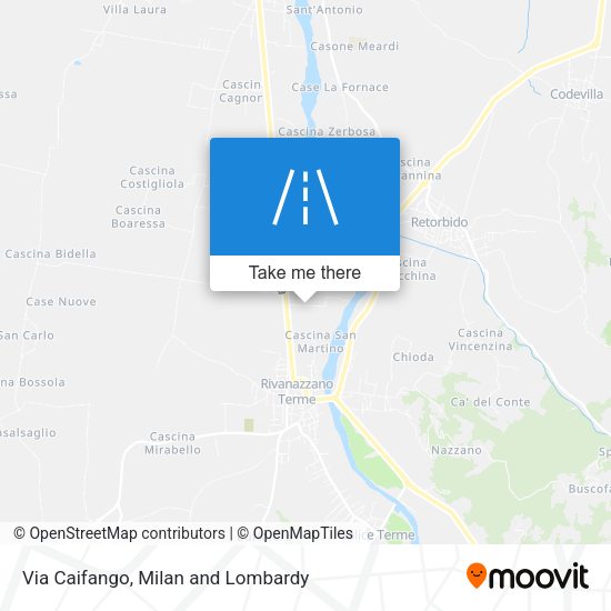 Via Caifango map