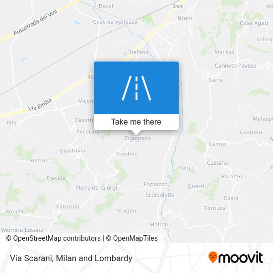 Via Scarani map