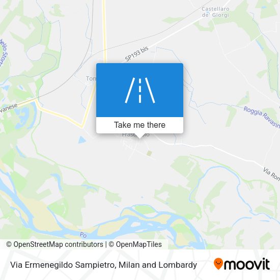 Via Ermenegildo Sampietro map