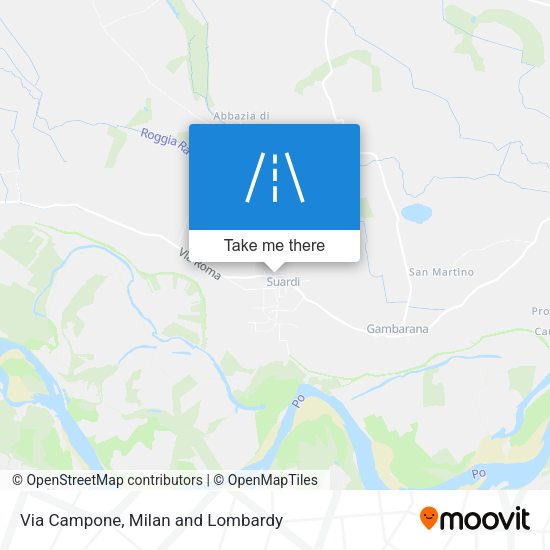 Via Campone map