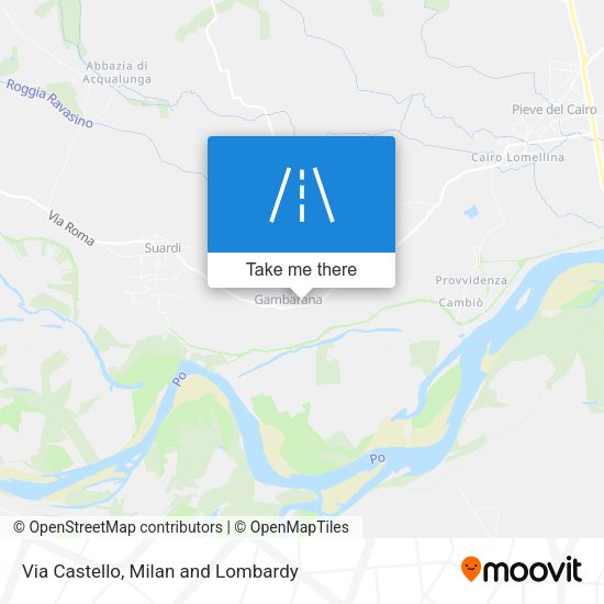 Via Castello map