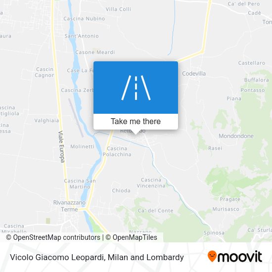 Vicolo Giacomo Leopardi map
