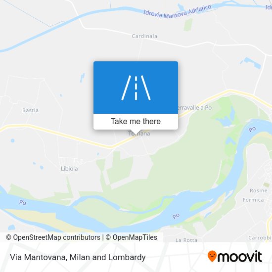 Via Mantovana map