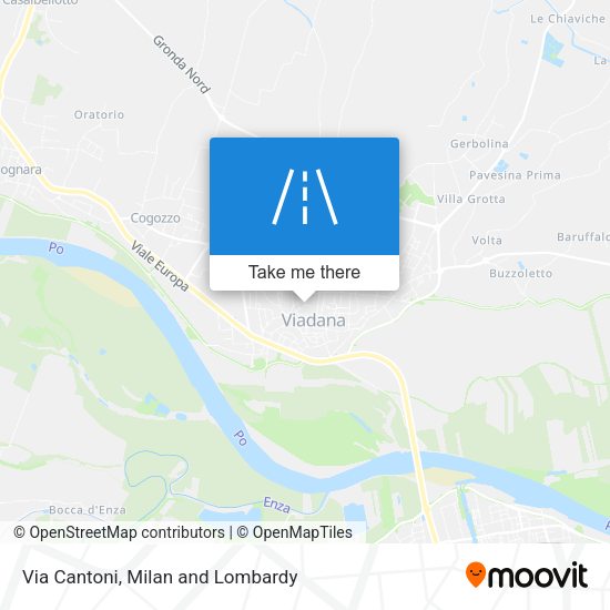 Via Cantoni map