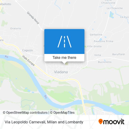 Via Leopoldo Carnevali map