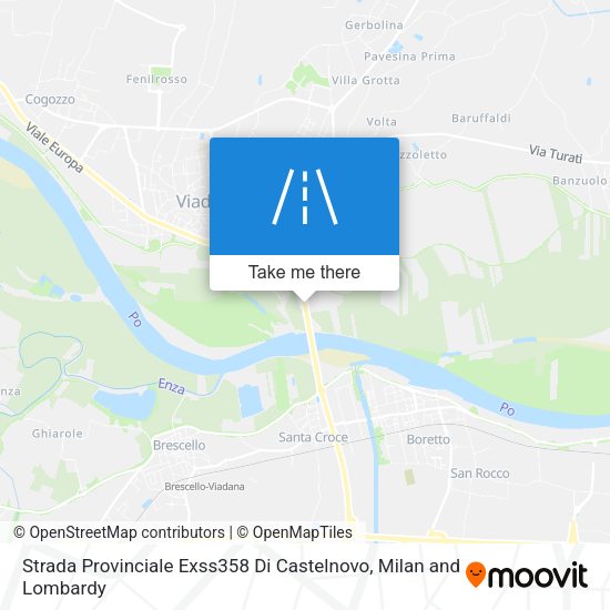 Strada Provinciale Exss358 Di Castelnovo map