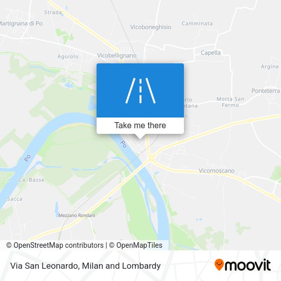 Via San Leonardo map