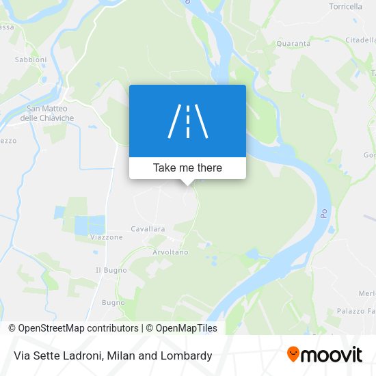 Via Sette Ladroni map