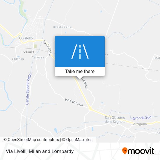 Via Livelli map