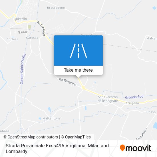 Strada Provinciale Exss496 Virgiliana map