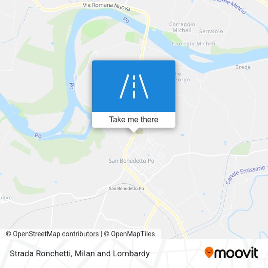 Strada Ronchetti map