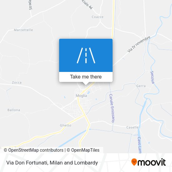 Via Don Fortunati map
