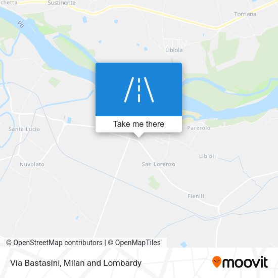 Via Bastasini map