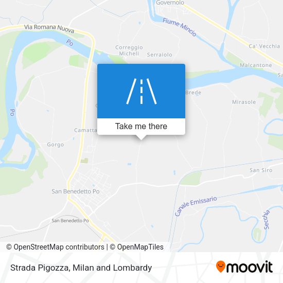 Strada Pigozza map