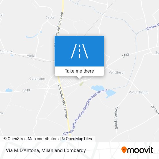 Via M.D'Antona map