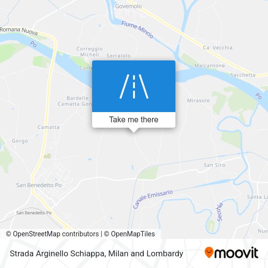 Strada Arginello Schiappa map