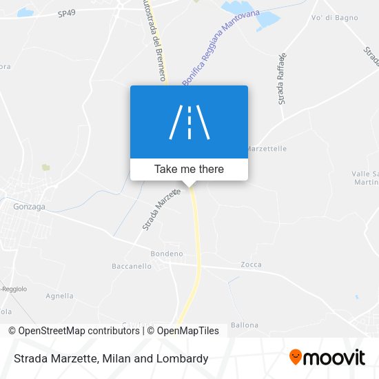 Strada Marzette map