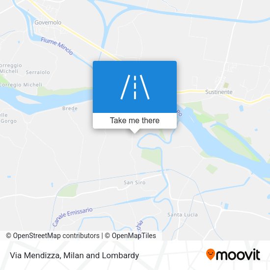 Via Mendizza map